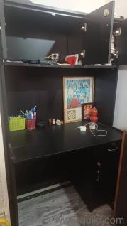 Study Table with Storage Cabinet - Solid Build -Well Maintained