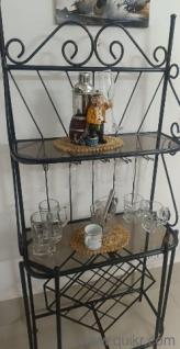 beautiful n elegant bar unit with glass shelves n bottle rack is up for sale! 