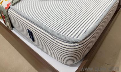 Urban Ladder Queen Bed + Mattress + Side Table  Excellent Condition, Great Price