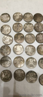 very good unique collection old one rupees indian and 45 old coins 