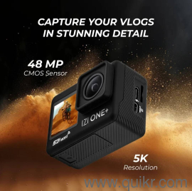 water proof with 5k resolution,2 rechargeable batterys , camara kit, accessories, vlogging kit