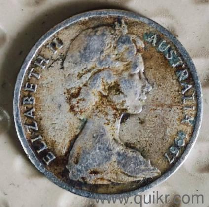 60 - YEAR'S OLD ELIZABETH II AUSTRALIA COIN 10 sent