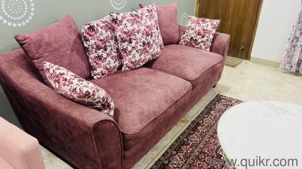 3 Seater Sofa  Home Centre  Well Maintained  Premium Fabric