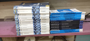 Study Table,Folding Book stand, Chair and CFA Books