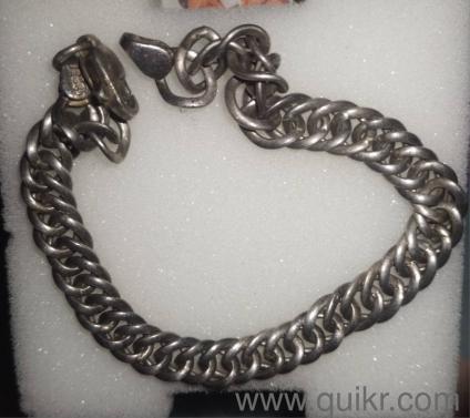 silver hand chain