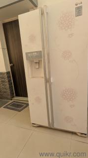 LG 567 L In Frost-Free Double Door Refrigerator (Bouquet White)