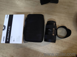 Excellent condition. (Canon EF Mount) Sigma 18-35mm F/1.8 EF DC Art Lens 