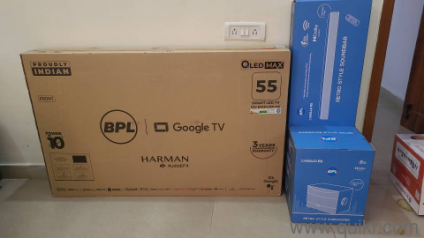 5 inch led smart tv qith sound bar and air fryer