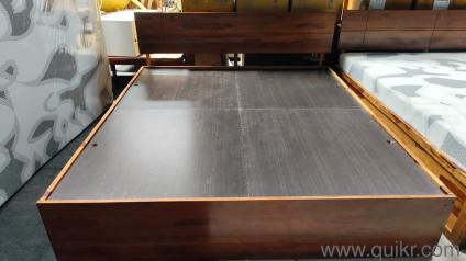 King size with storage cot with Sheesham wood teak finish 