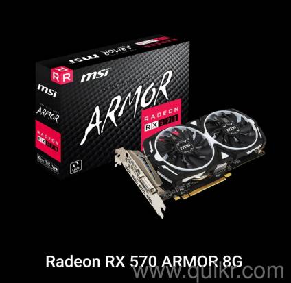 MSI GPU rx 570 8gb , almost new like as not used 