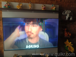 55-inch Vu GloLED 4K Google TV for sale. Screen is damaged.