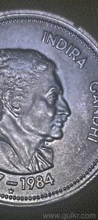 Indira Gandhi 5Rs error coins available 
