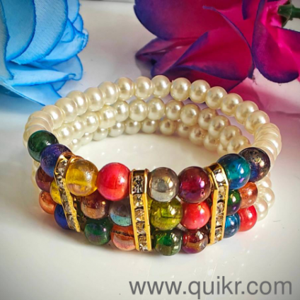glass beads bracelet