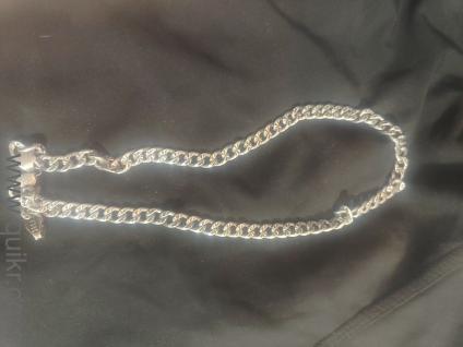 Heavy old silver chain