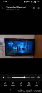 smart led tv for sale brand aqua price 3500 slightly negotiable. NOTE ( *DISPLAY BROKEN*)  