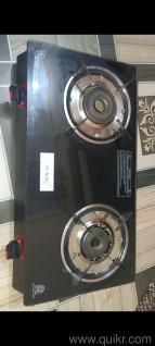 The two burner glass gas stove is just two months old and is in good condition and can be negotiated.