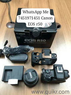 WhatsApp 74519.71451 Canon EOS R50 Mirrorless Camera RF-S18-45mm F4.5-6.3 is STM Lens Kit, 24.2 Megapixel CMOS Sensor, 4K Video,