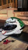 Two helmets for sale one us brand new joker edition and other Smk stel