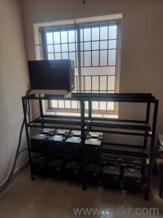 AVO make 10 KVA online UPS with 20 numbers of 42Ah EXIDE Battery and Steel stand for battery.