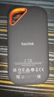 SANDISK Extreme Pro 2TB Portable External SSD, Up to 2000MB/s, USB-C, IP65 Water & Dust Resistant, 3