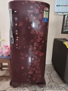 Samsung single door fridge with both internal and external stabiliser and fridge stand