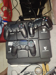PS4 pro console no scratches 09 TB hard drives 150 top AAA games Pxn v3 pro steering wheel 
