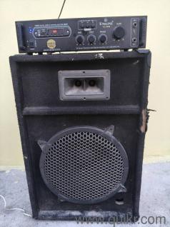 1 amplifier and 1 single speaker, 1 double speaker