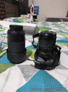 Nikon D3400 with 18-55mm and 70-300mm for sale
