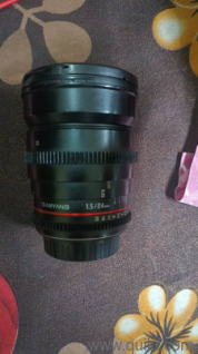complete equipment along with lenses gimbal and tripod