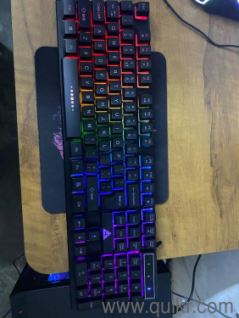 WE) BRAND GAMING KEYBOARD AND MOUSE COMBO WITH RGB LIGHTNING 