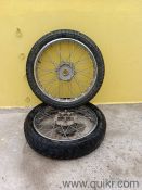 Royal Enfield Spoke Wheels + Tyres | Excellent Condition
