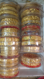 GOLD PLATED JEWELLERY FOR WHOLESALE PRICE BANGLES AVAILABLE 2.8, 2.6