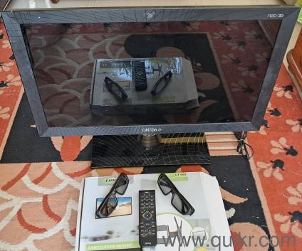 Onida Neo 3D TV with original Remote 2 No 3D Glasses and wall mount panel