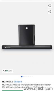 Motorola dolby digital bar with wireless subwoofer