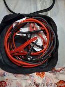 Amazon Basics 10 Gauge 12 Feet Heavy-Duty Jumper Cables with Carrying 