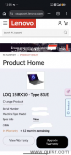 Lenovo LOQ i7 13th Gen  RTX 5050 (8GB)  With Bill & Full Warranty.