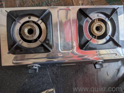 Steel Gas stove with 2 burners for sale