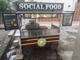 Modern Food cart with Pizza Oven, Griller, Deep Fryer, Exide battery, 