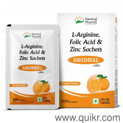 Buy Argiheal L-Arginine Sachets with Zinc & Folic Acid
