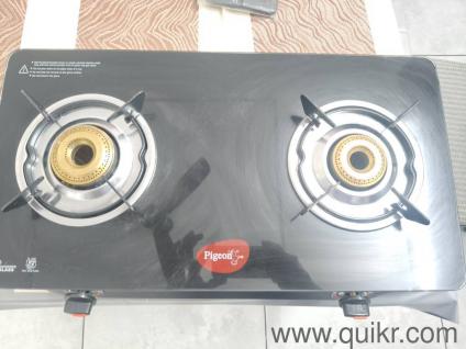 PIGEON 2 BURNER GLASS TOP STOVE