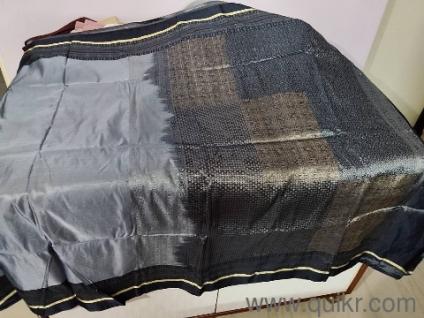 Set of 3 silk sarees with fall