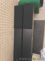 3 ft tower speakers with 2*4 inch mid range and 1" Silkdome tweeter with 8 inch side firing woofer