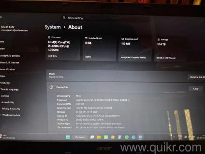 Acer aspire e 15