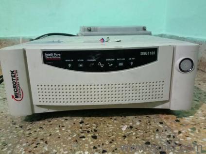 microtek super power 1100 12v with Amaron Quanta 12v65ah battery