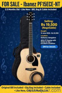 Ibanez PF15ECE-NT Acoustic Guitar 