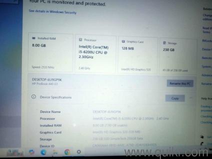 HP Laptop - Intel Core i3 / 8GB RAM / 256GB SSD (Excellent Condition)