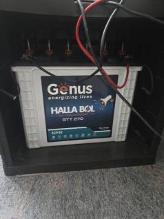 Complete Home Inverter Setup  Genus Winner 1500 + Hallabol 230AH Battery + Trolley  17,000 HSR