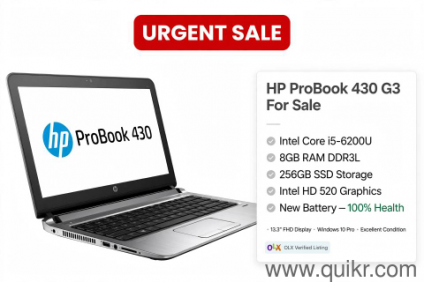 HP ProBook 430 G3 laptop for sale