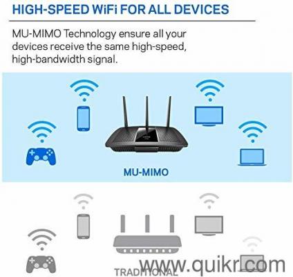 Linksys AC1750 Dual-Band Smart Wireless Router with MU-MIMO, Compatible with Alexa(Max Stream EA730)