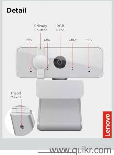 Lenovo 300 1080P FHD 2.1Mp Webcam - Cloud Grey